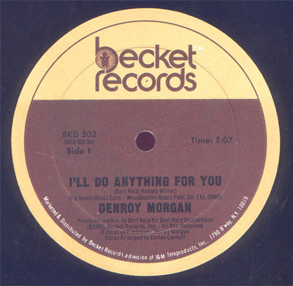 Denroy Morgan - I'll Do Anything For You (12", Single)