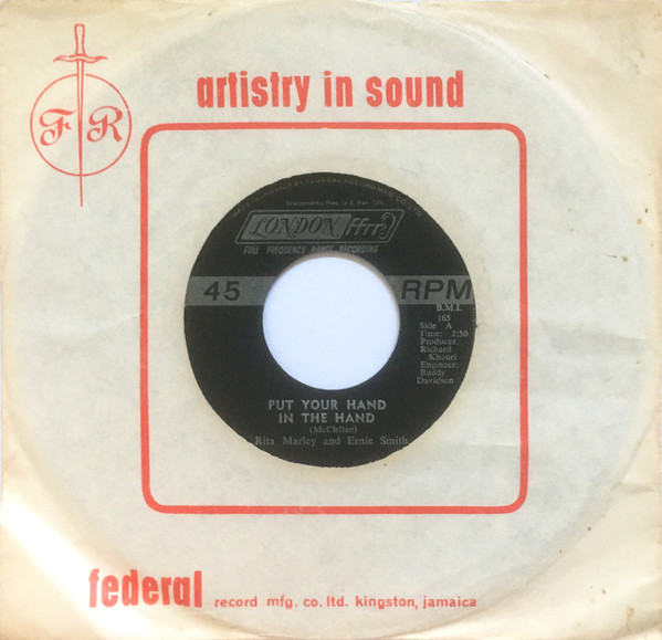 Rita Marley And Ernie Smith - Put Your Hand In The Hand (7")