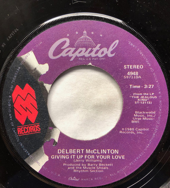 Delbert McClinton - Giving It Up For Your Love (7", Win)