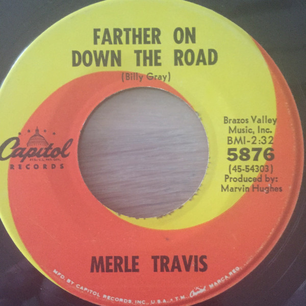 Merle Travis - Farther On Down The Road / Wildwood Flower (7")