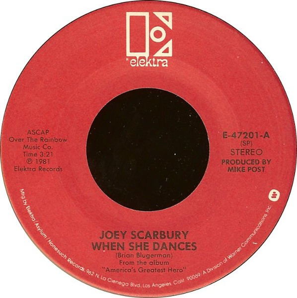 Joey Scarbury - When She Dances (7")