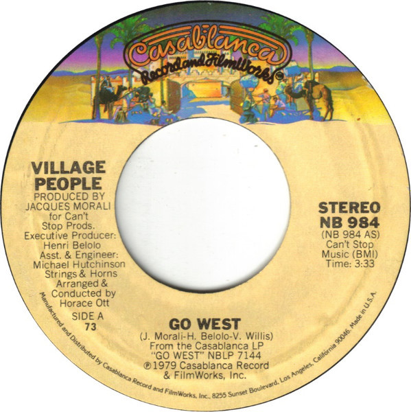 Village People - Go West (7", Single, Styrene, 73 )