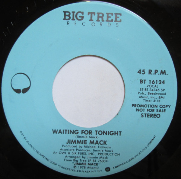 Jimmie Mack - Waiting For Tonight (7", Single, Mono, Promo)