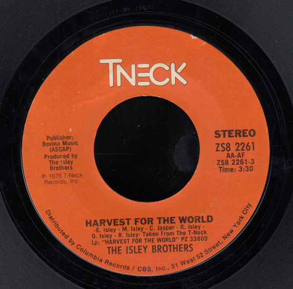 The Isley Brothers - Harvest For The World (7", Single, Styrene)