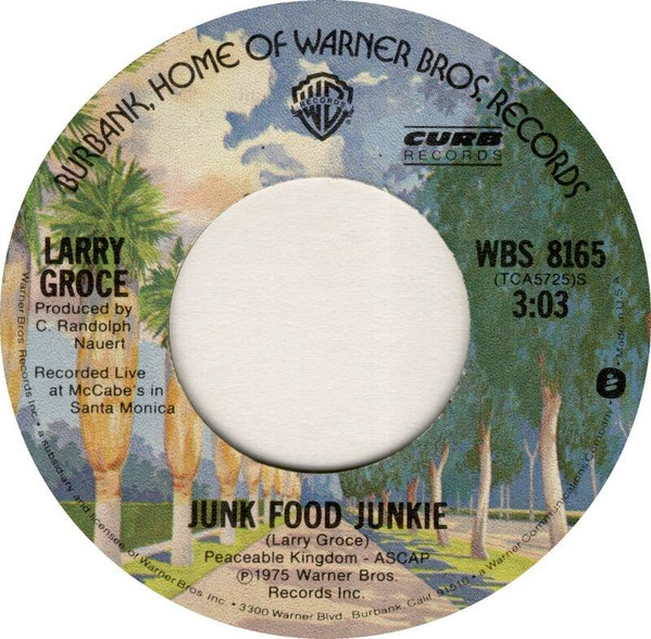 Larry Groce - Junk Food Junkie (7")