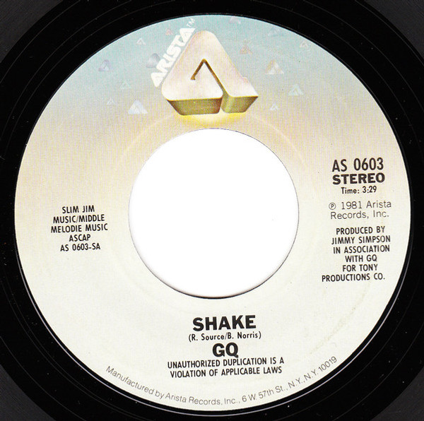 GQ - Shake / Face To Face (7", Styrene)