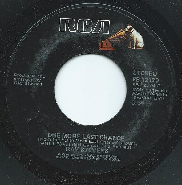 Ray Stevens - One More Last Chance (7", Single)