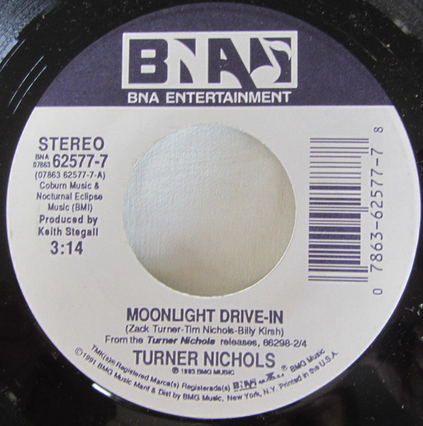 Turner Nichols - Moonlight Drive-In (7", Single)