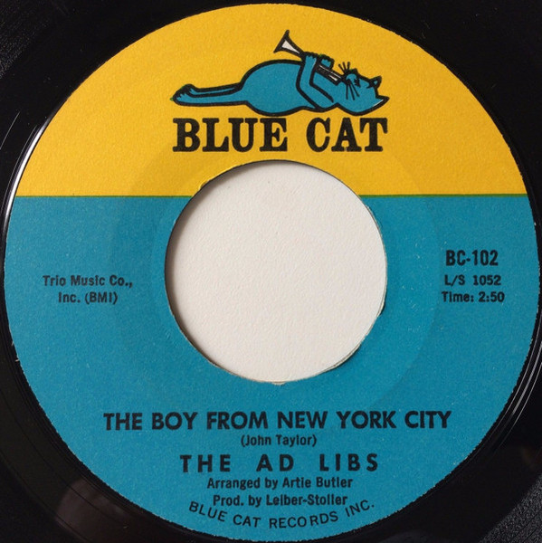 The Ad Libs - The Boy From New York City / Kicked Around (7", Single, Styrene, Mon)
