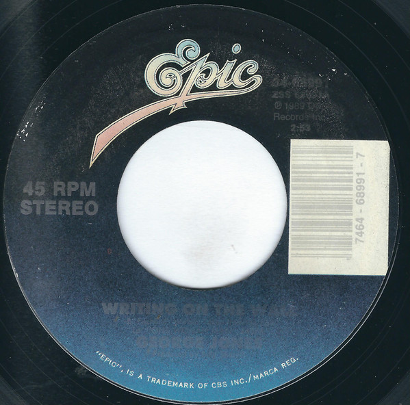 George Jones (2) - Writing On The Wall (7", Single, Styrene, Car)