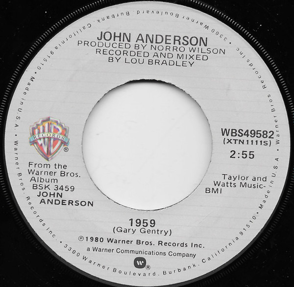 John Anderson (3) - 1959 / It Looks Like The Party Is Over (7", Single, Jac)