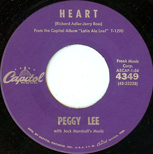 Peggy Lee - Heart / C'est Magnifique (7")