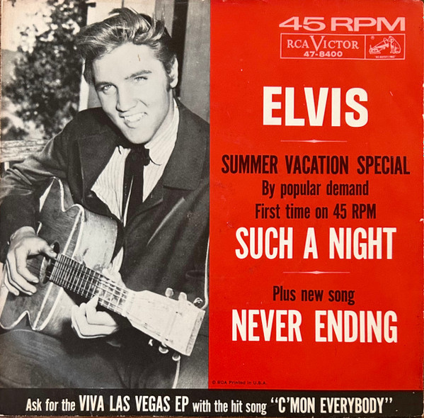 Elvis* - Such A Night / Never Ending (7", Single, Roc)