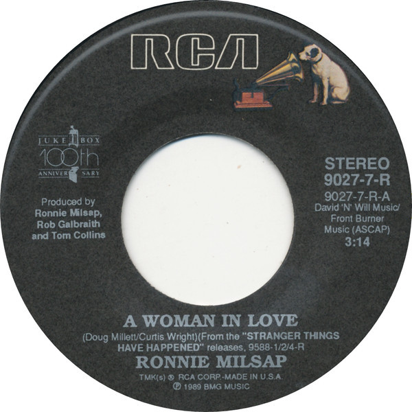 Ronnie Milsap - A Woman In Love (7", Single)
