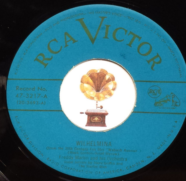 Freddy Martin And His Orchestra - Wilhelmina / Music! Music! Music! (7")