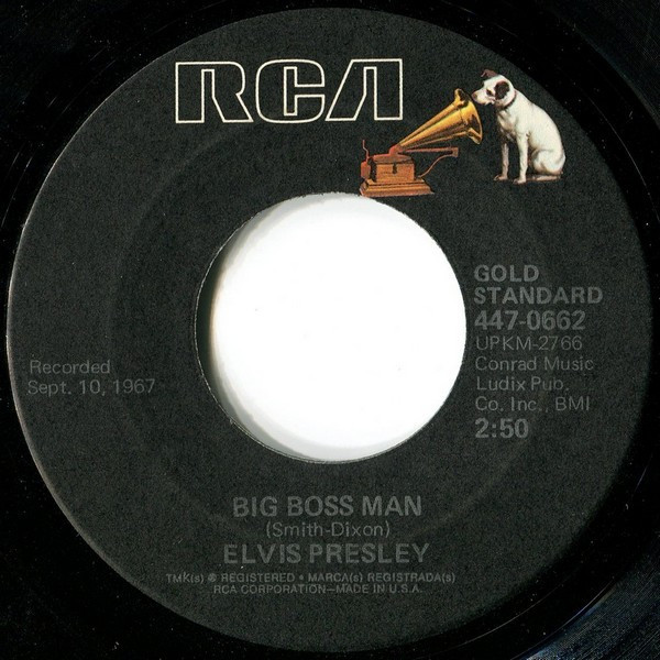 Elvis Presley - Big Boss Man (7", Single, RE)