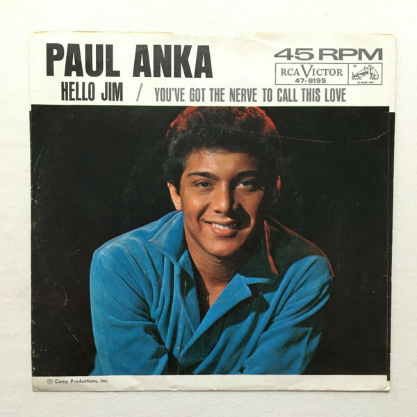 Paul Anka - Hello Jim (7", Single)