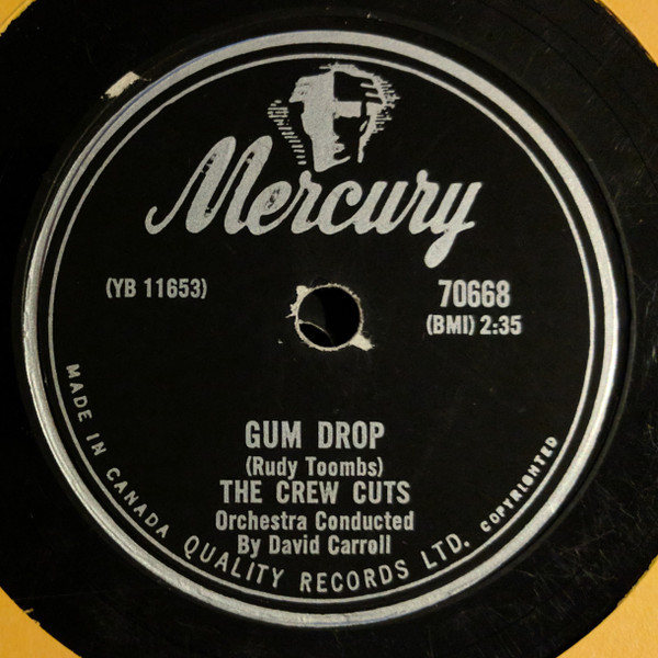 The Crew Cuts - Gum Drop / Present Arms (Shellac, 10")