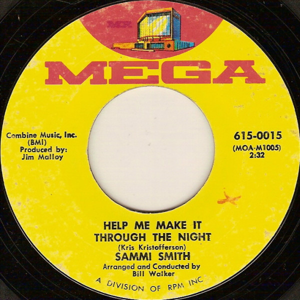 Sammi Smith - Help Me Make It Through The Night / When Michael Calls (7", Styrene, All)