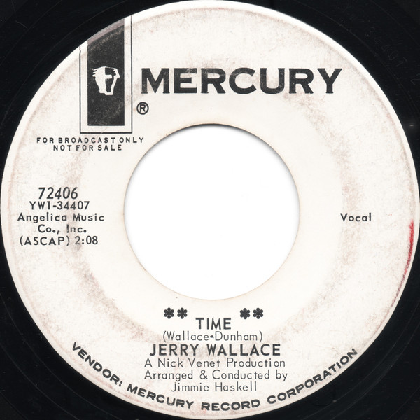 Jerry Wallace - Time / Rainbow (7", Single, Promo)