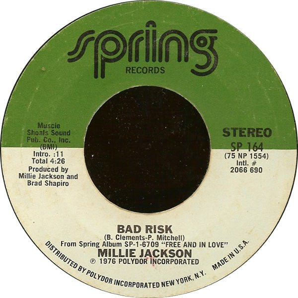 Millie Jackson - Bad Risk / There You Are (7", Single)