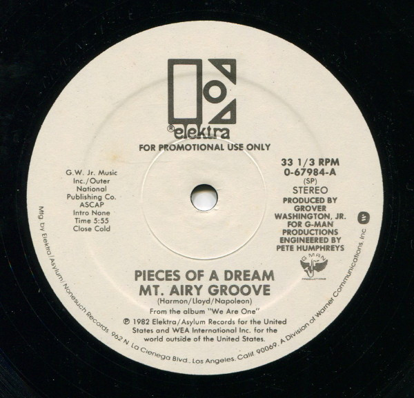 Pieces Of A Dream - Mt. Airy Groove (12", Promo)