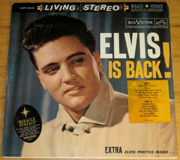 Elvis Presley - Elvis Is Back! (LP, Album, Ind)