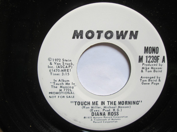 Diana Ross - Touch Me In The Morning  (7", Single, Mono, Promo)