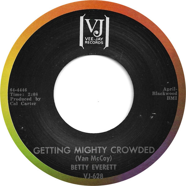 Betty Everett - Getting Mighty Crowded (7", Single, Mon)