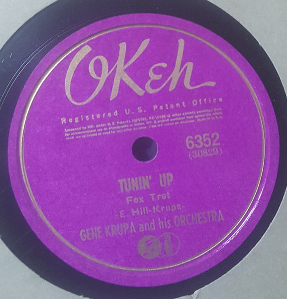 Gene Krupa And His Orchestra - Tunin' Up / Rockin' Chair (Shellac, 10")