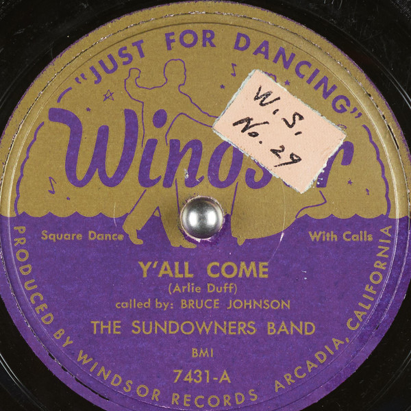 The Sundowners Band - Y'all Come / Honky Hoedown (Shellac, 10")
