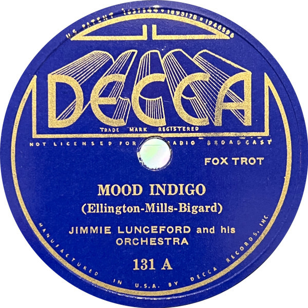 Jimmie Lunceford And His Orchestra - Mood Indigo / Rose Room (Shellac, 10")