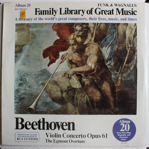 Beethoven* - Violin Concerto Opus 61 / The Egmont Overture (LP, Album)_3825789557