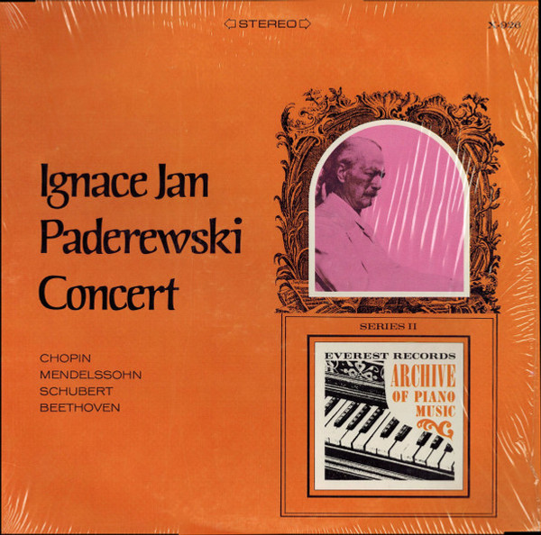 Ignace Jan Paderewski* - Chopin* / Mendelssohn* / Schubert* / Beethoven* - Concert (LP, Album)_3830619068