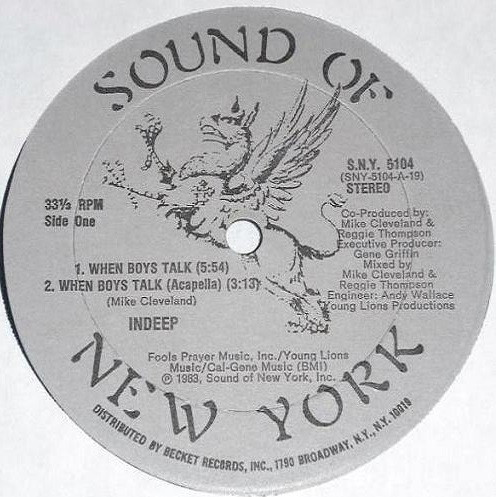 Indeep - When Boys Talk (12")