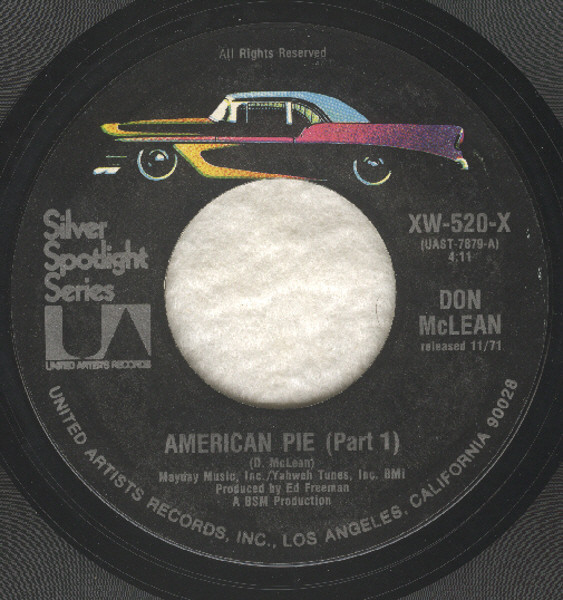 Don McLean - American Pie (7", Single, RE)