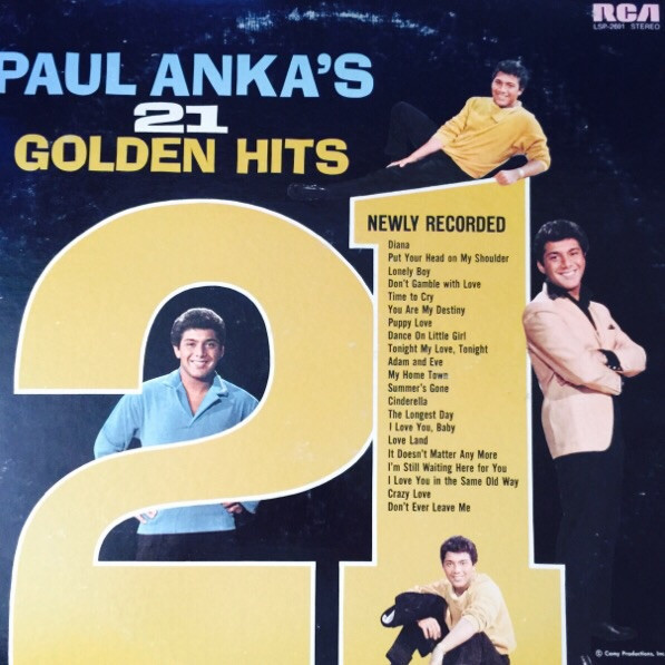 Paul Anka - Paul Anka's 21 Golden Hits (LP, Comp, RE)_3852292972