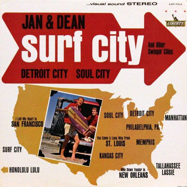 Jan & Dean - Surf City And Other Swingin' Cities (LP, Album)