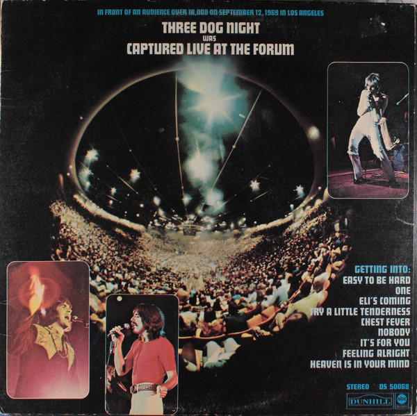 Three Dog Night - Captured Live At The Forum (LP, Album, Club, Uni)_3891780802