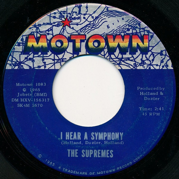 The Supremes - I Hear A Symphony (7", Single, Roc)