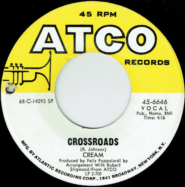 Cream (2) - Crossroads / Passing The Time (7", Single, SP )