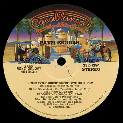 Patti Brooks* - Heartbreak In Disguise / This Is The House Where Love Died (12", Single, Promo, Rai)