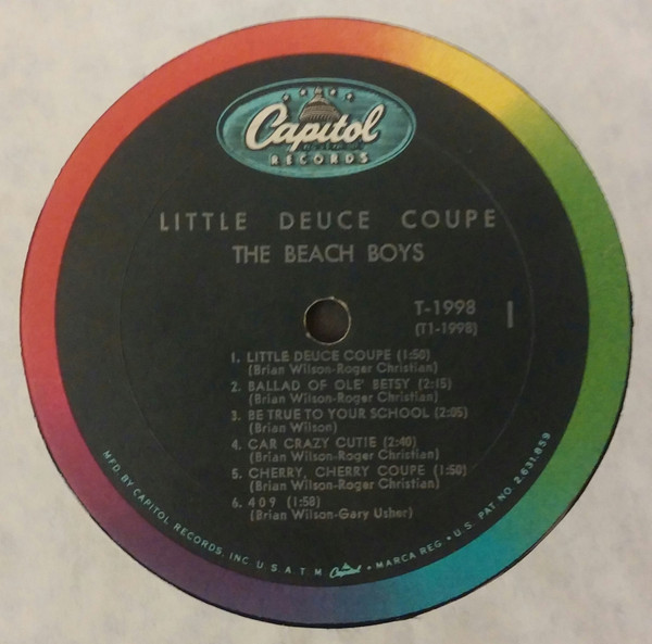 The Beach Boys - Little Deuce Coupe (LP, Album, Mono, Pit)