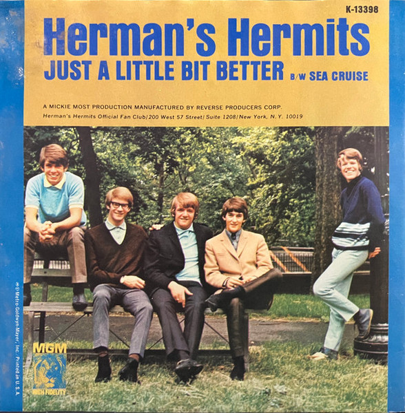 Herman's Hermits - Just A Little Bit Better / Sea Cruise (7")