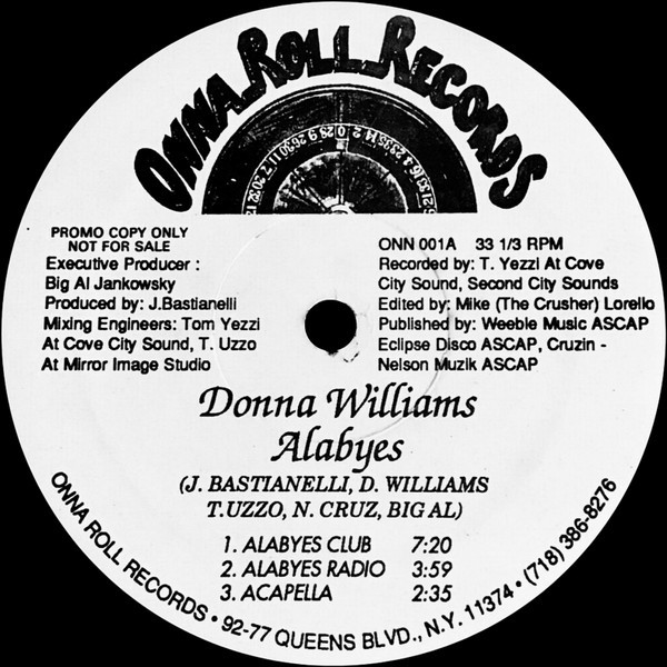 Donna Williams - Alabyes (12", Promo)