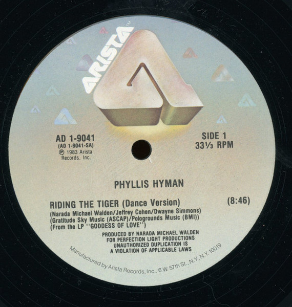Phyllis Hyman - Riding The Tiger (12")