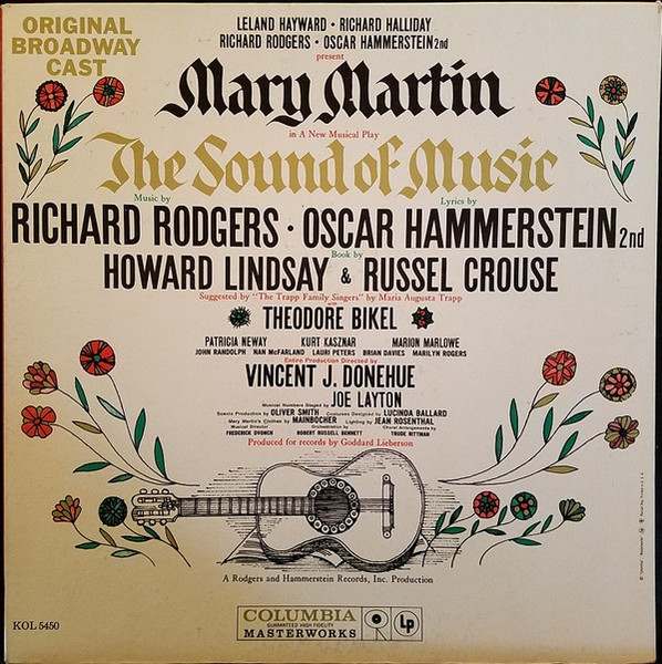 Various - The Sound Of Music (Original Broadway Cast) (LP, Album, Mono, Gat)