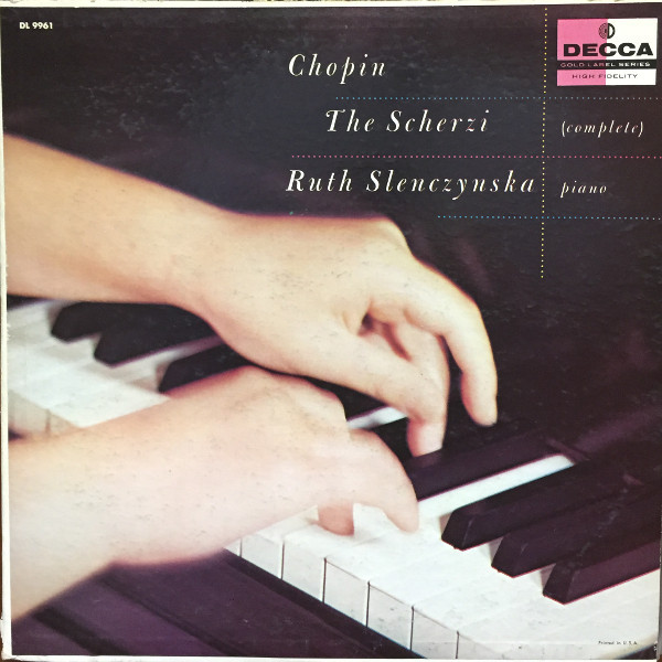 Chopin* - Ruth Slenczynska - The Scherzi (Complete) (LP, Mono)