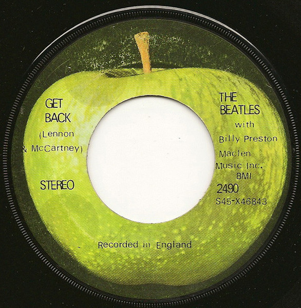 The Beatles With Billy Preston - Get Back (7", Single)
