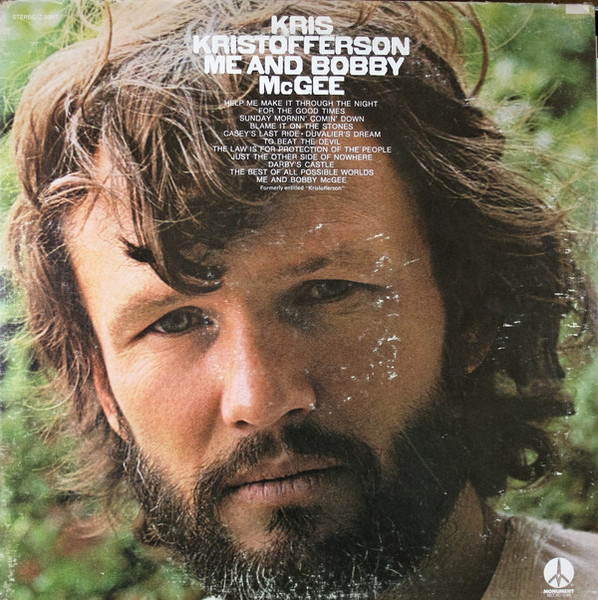 Kris Kristofferson - Me And Bobby McGee (LP, Album, RE, Ter)